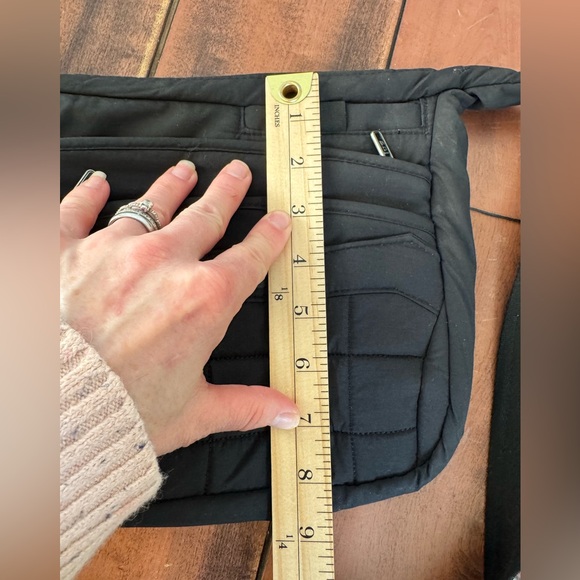 Lug Black Quilted Crossbody Bag Adjustable Strap - Picture 9 of 9